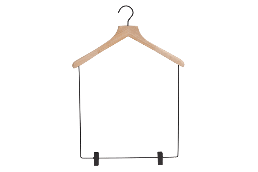Cintres lingerie transparent plastique 27cm - L'Ensemblier